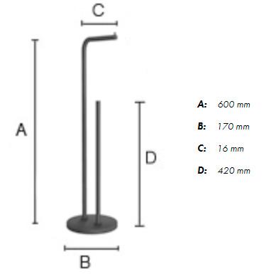 Beslagsboden tilbehørspakke til toilet t/gulv - Hvid Beslagsboden tilbehørspakke til toilet t/gulv - Hvid