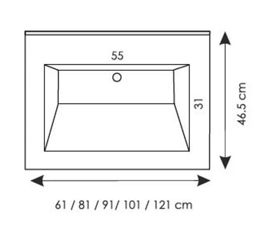Cassøe Soft 60 møbelsæt m/sort vask - Mat grå Cassøe Soft 60 møbelsæt m/sort vask - Mat grå