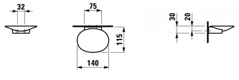 Laufen The New Classic s&aelig;besk&aring;l - Hvid