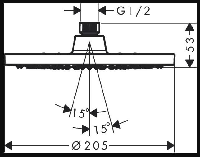 hansgrohe Rebris komplet brusesystem til indbygning - Mat sort hansgrohe Rebris komplet brusesystem til indbygning - Mat sort