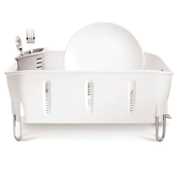 Simplehuman kompakt opvaskestativ i plast - Gr&aring;