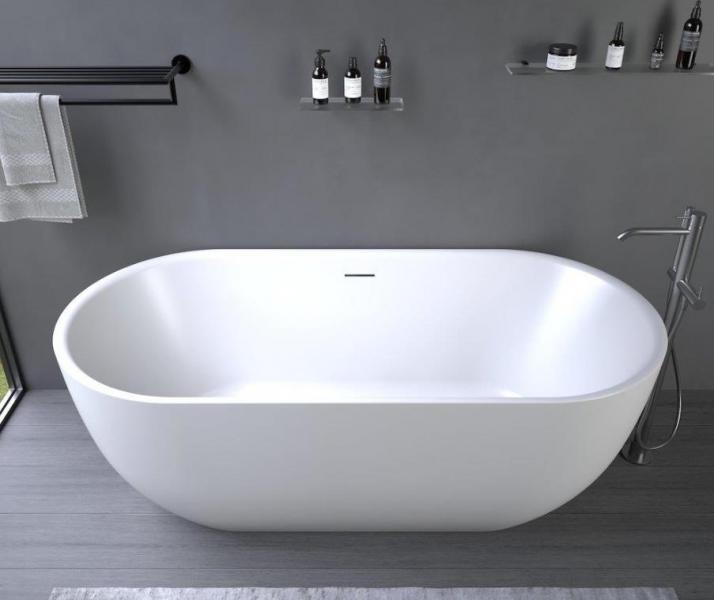 Ideavit Thalia fritstående badekar 1700 x 600 mm - Mat hvid Ideavit Thalia fritstående badekar 1700 x 600 mm - Mat hvid