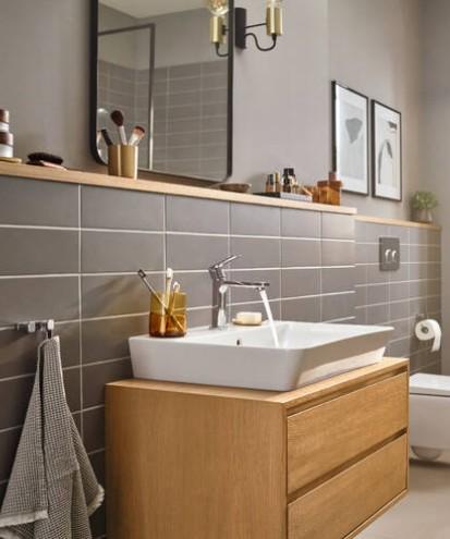 hansgrohe Rebris E 110 h&aring;ndvaskarmatur m/Coolstart og l&oslash;ft-op bundventil - Krom