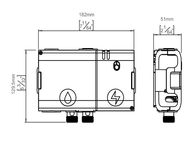 QTOO komplet berøringsfri vandhane t/indbygning i væg - 190 mm - Børstet rustfrit stål QTOO komplet berøringsfri vandhane t/indbygning i væg - 190 mm - Børstet rustfrit stål