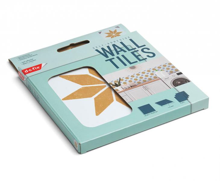 D-C-fix selvklæbende fliser til væg - Alia gold D-C-fix selvklæbende fliser til væg - Alia gold