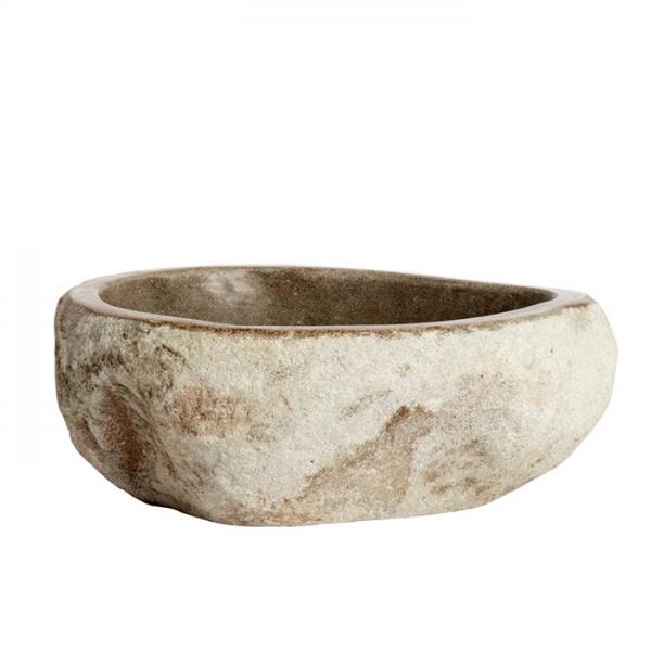 Cass&oslash;e Rustico 40 unik fritst&aring;ende bowlevask i natursten