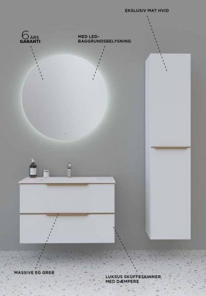 Strømberg Wood 60 møbelpakke - Mat hvid Strømberg Wood 60 møbelpakke - Mat hvid