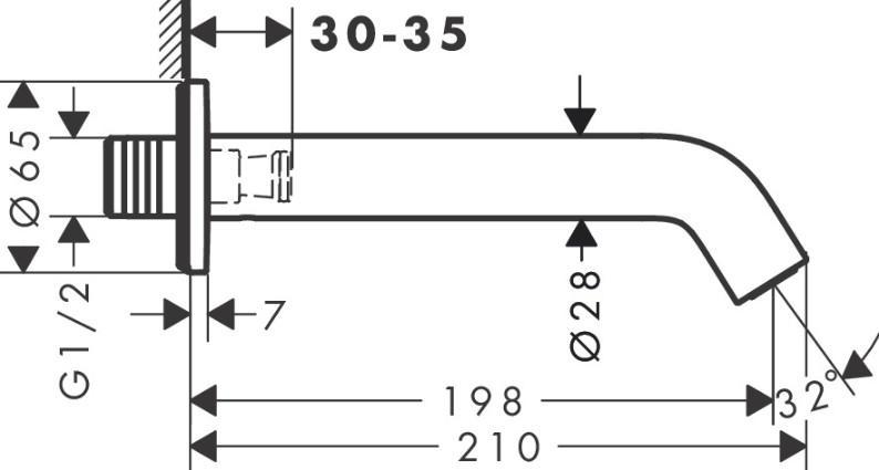hansgrohe DuoTurn Tecturis komplet badekararmatur t/indbygning - Børstet bronze hansgrohe DuoTurn Tecturis komplet badekararmatur t/indbygning - Børstet bronze