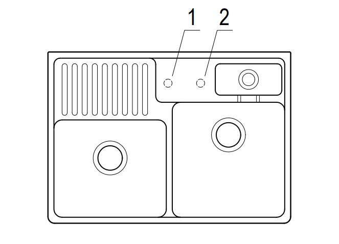 V&B 90 Evier Tradition dobbelt køkkenvask i porcelæn - Ceramic+ V&B 90 Evier Tradition dobbelt køkkenvask i porcelæn - Ceramic+