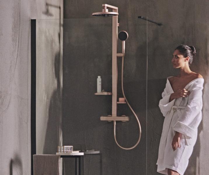 Ideal Standard Alu+ 260 komplet brusesystem - Rosé Ideal Standard Alu+ 260 komplet brusesystem - Rosé