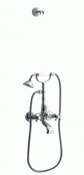 Lavabo Retro badekararmatur m/h&aring;ndbruser - Krom